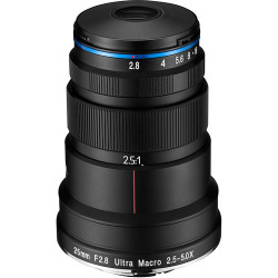 обектив Laowa 25mm f/2.8 2.5-5x Ultra Macro за Canon EF