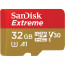 SanDisk 32GB Extreme UHS-I Micro SDHC + SD Adapter