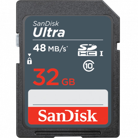 SanDisk 32GB Ultra SDHC 48MB / S UHS-I
