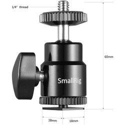 Smallrig 2059 Camera Hot Shoe Mount with 1/4" screw