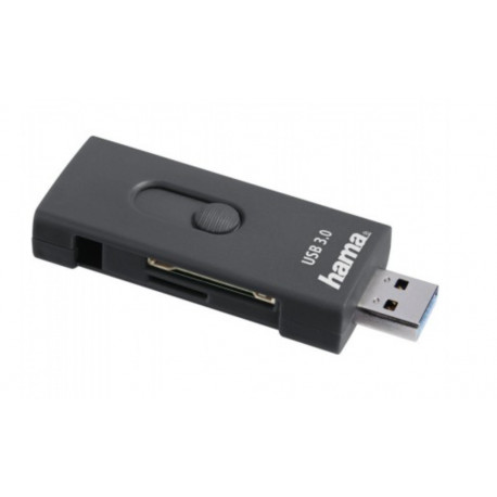 HAMA 124145 SD/MICRO SD USB CARD READER TYPE-C 3.1/USB 3.0