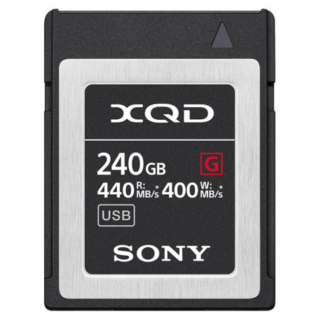 Sony XQD 240GB R:440 MB/s / W:400 MB/s