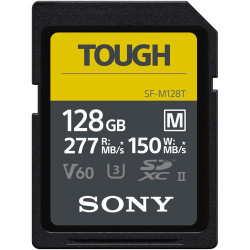 SONY TOUGH SDXC 128GB UHS-II R:277MB/S W:150MB/S U3 V60 SF-128MTG