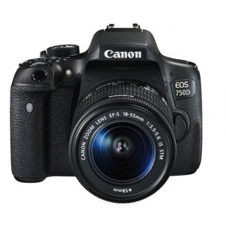 Canon EOS 750D + EF-S 18-55mm f / 3.5-5.6 IS STM (used)