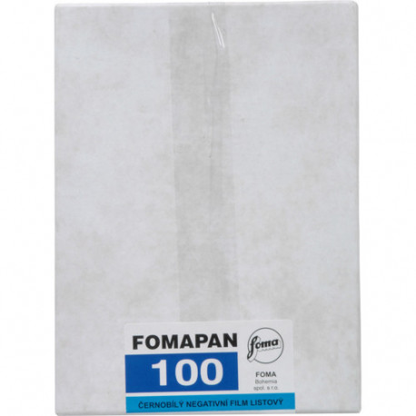 Foma Fomapan 100 4 x 5 &quot;(101.6 x 127 mm) 25 plates