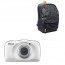 Camera Nikon Coolpix W150 White + Backpack