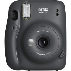 фотоапарат за моментални снимки Fujifilm Instax Mini 11 Instant Camera Charcoal Gray + фото филм Fujifilm Instax Mini ISO 800 Instant Film 10 бр.