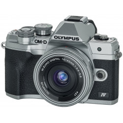 Camera Olympus OM-D E-M10 Mark IV (silver) + Lens Olympus ZD Micro 14-42mm f / 3.5-5.6 EZ ED MSC (Silver)