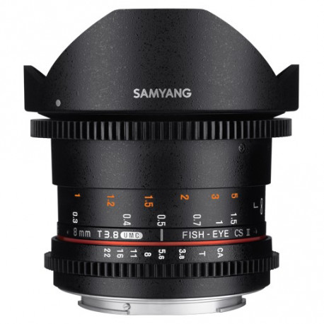 Samyang 8mm T/3.8 VDSLR Fish-eye CS II - Nikon F