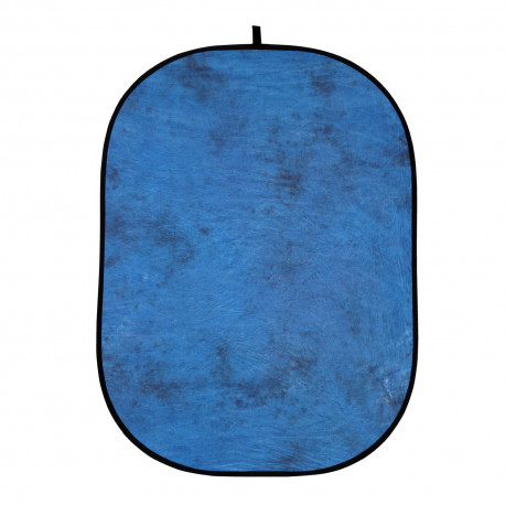 428418 Folding background 150 x 200 cm Blue denim / Brown
