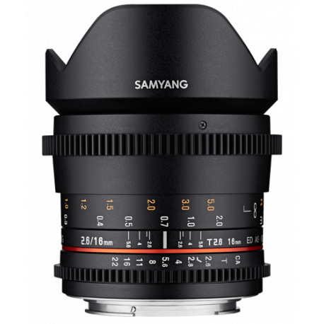 обектив Samyang 16mm T2.6 ED AS UMC - Canon EOS M обектив Samyang 16mm T2.6 ED AS UMC - Canon EOS M