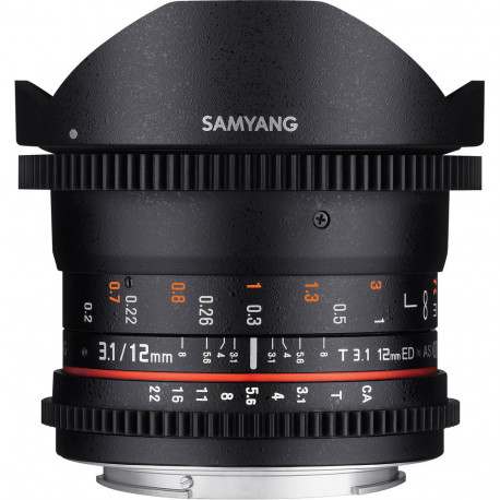 Samyang 12mm T3.1 VDSLR ED AS NCS Fish-eye - MFT