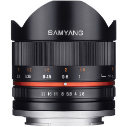 Lens Samyang 8mm f / 2.8 Fish-eye II - Fujifilm X