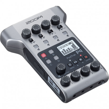 аудио рекордер Zoom PodTrak P4 Portable Multitrack Podcast Recorder + аксесоар Zoom BTA-2 Bluetooth Adapter