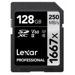 карта Lexar Professional SDXC 128GB 1667x UHS-II