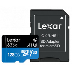 Lexar High Performance Micro SDXC 128GB 633x UHS-I