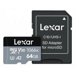 карта Lexar Professional Micro SDXC 1066X UHS-I 64GB