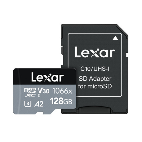 LEXAR PROFESSIONAL MICRO SDXC 128GB 1066X UHS-I R160/W120MB/S U3 LMS1066128G-BNANG