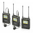 UWMIC9 RX9+TX9+TX9 2-PERSON WIRELESS LAVALIER MIC SYSTEM WITH DUAL-CHANNEL RECEIVER