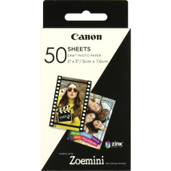 Photographic Paper Canon Zoemini Zink Photo Paper 2x3 in (5x7.6 cm) 50 pcs.