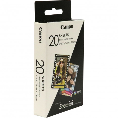 Photographic Paper Canon Zoemini Zink Photo Paper 2x3 in (5x7.6 cm) 20 pcs.