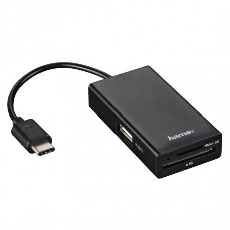 Hama 54144 USB 2.0 Type-C Hub / Card Reader