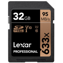 карта Lexar 32GB Professional UHS-I SDHC Memory Card (U1)