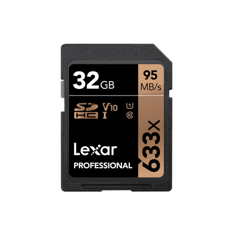 Lexar 32GB Professional UHS-I SDHC Memory Card (U3)