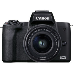 фотоапарат Canon EOS M50 Mark II (черен) + обектив Canon EF-M 15-45mm f/3.5-6.3 IS STM