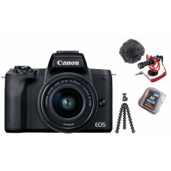 Camera Canon EOS M50 Mark II Vlogger Kit (black) + Memory card Lexar Professional SDXC 1066X UHS-I 64GB