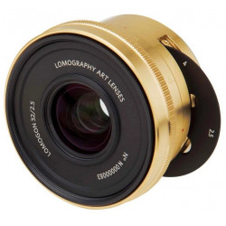 Lens Lomo Lomogon 32mm f / 2.5 - Nikon F (Brass)
