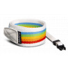 Camera Strap Flat Rainbow (white)