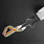 POLAROID CAMERA STRAP FLAT RAINBOW WHITE