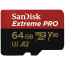 SanDisk Extreme Pro Micro SDXC 64GB UHS-I U3 170MB / S with adapter