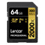 LEXAR PROFESSIONAL SDXC 64GB UHS-II 2000X R:300/W:260MB/S LSD2000064G-BNNNG