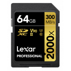 карта Lexar Professional SDXC 64GB 2000x UHS-II