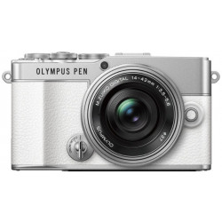 фотоапарат Olympus PEN E-P7 (бял) + обектив Olympus ZD Micro 14-42mm f/3.5-5.6 EZ ED MSC (сребрист) 