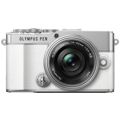 Camera OM SYSTEM (Olympus) PEN E-P7 (white) + Lens OM SYSTEM (Olympus) ZD Micro 14-42mm f / 3.5-5.6 EZ ED MSC (Silver)