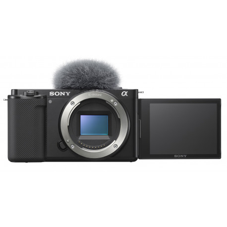 фотоапарат за влогинг Sony ZV-E10 + обектив Sony SEL 10-18mm f/4 + микрофон Sony ECM-W2BT