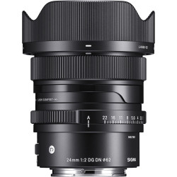 обектив Sigma 24mm f/2 DG DN Contemporary - Leica L + аксесоар Sigma CH-11 Магнитен държач за капачки за обективи + филтър Sigma Protector Filter 62mm