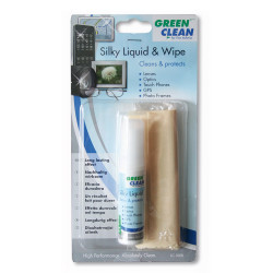 аксесоар Green Clean LC-1000 Комплект за почистване на оптика Silky Liquid & Wipe
