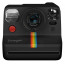 фотоапарат за моментални снимки Polaroid Now Plus (черен) + фото филм Polaroid 600 Round Frame цветен