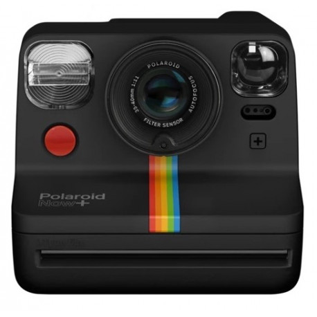 Фотоапарат за моментални снимки Polaroid Now Plus (черен) | ФотоСинтезис