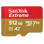 SanDisk Extreme Micro SD 512GB UHS-I U3 с адаптер