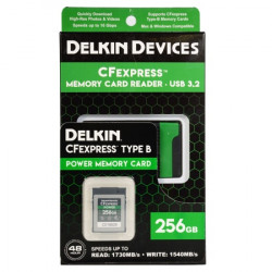 Memory card Delkin Devices Prime CFexpress 64GB + Card Reader USB 3.2