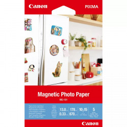 фотохартия Canon MG-101 Magnetic Photo Paper 10x15cm 5 листа