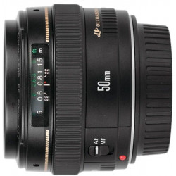 обектив Canon EF 50mm f/1.4 USM + сенник (употребяван)