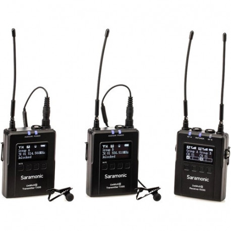 UwMic9S Kit2 Wireless 2-Person Lavalier Microphone System (receiver and 2 transmitters)