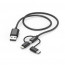 HAMA 183304 3IN1 USB - A-MICRO USB USB-C 1.5M BLACK
