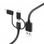 Hama 183304 3in1 USB Cable - A-MICRO USB USB-C 1.5m (black)